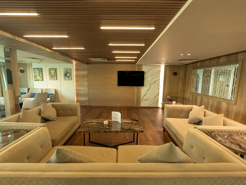 Lounge aboard the Royal Signature Nile Cruise Nile cruise